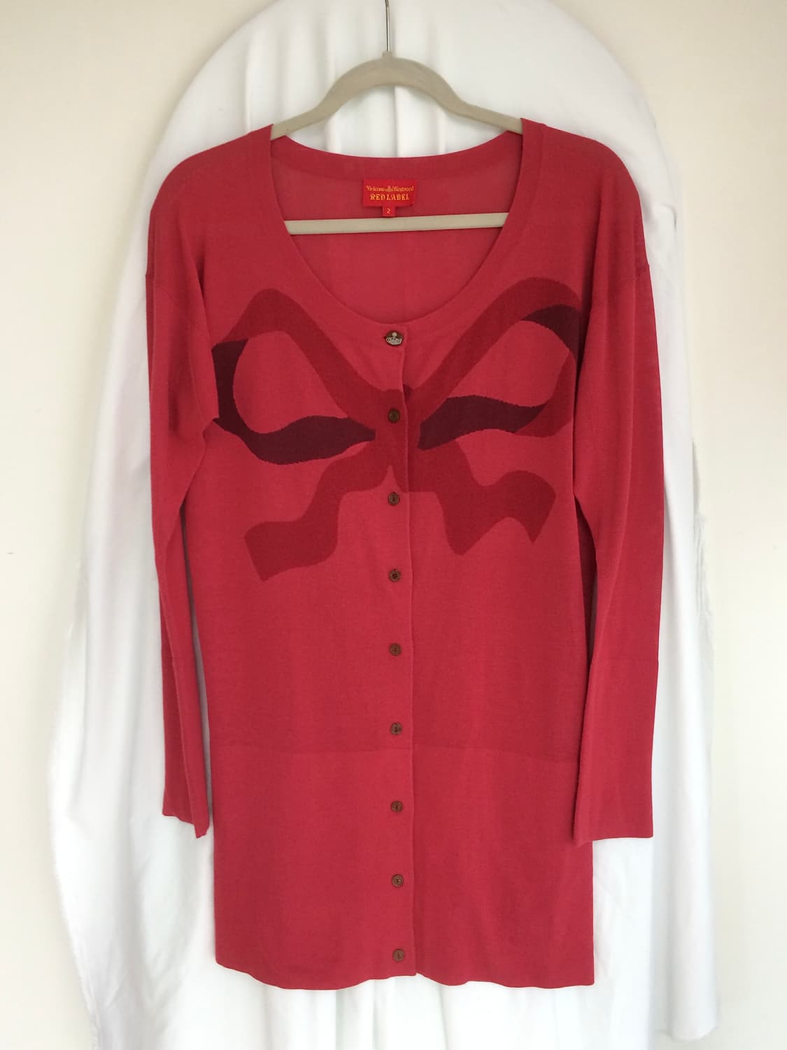 비비안 웨스트우드 리본 오알비 니트 원피스 긴팔 드레스 상품이미지7