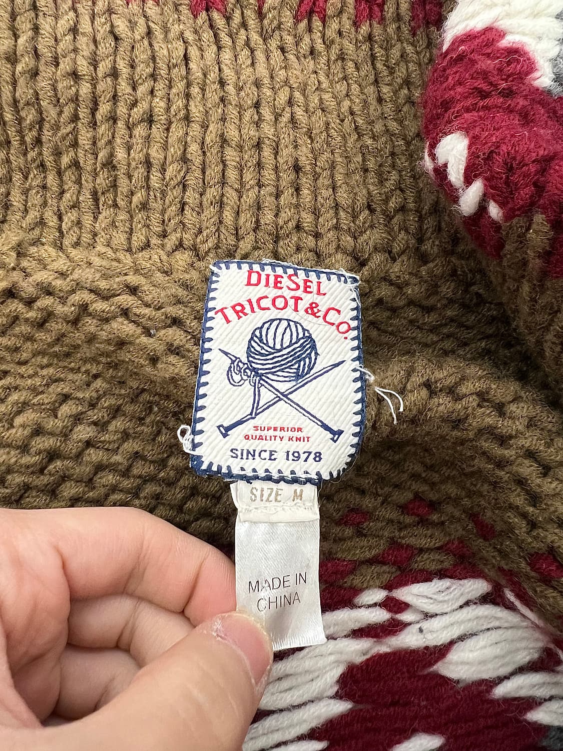 디젤 도밍고 레글런 니티드 코위찬 가디건 상품이미지7