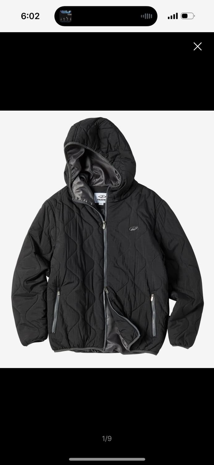 트래블 컴포터 라이트 퀼팅 자켓 경량 패딩 블랙 상품이미지1