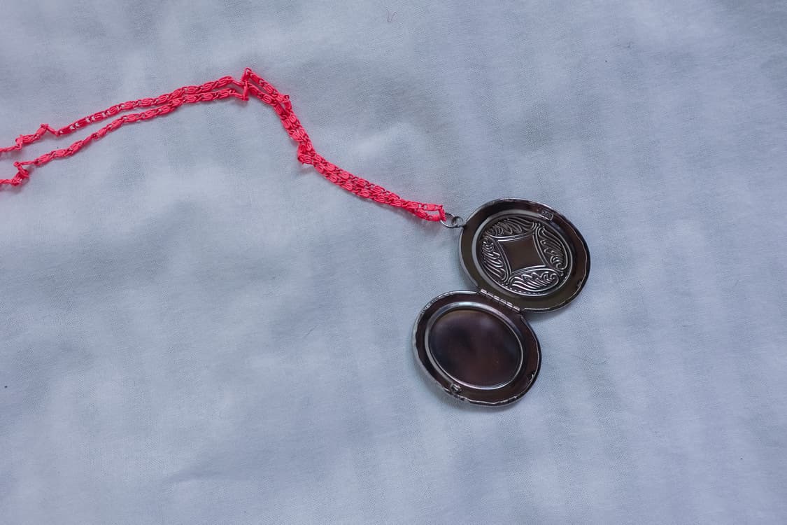 sliver pink charm necklace 상품이미지3