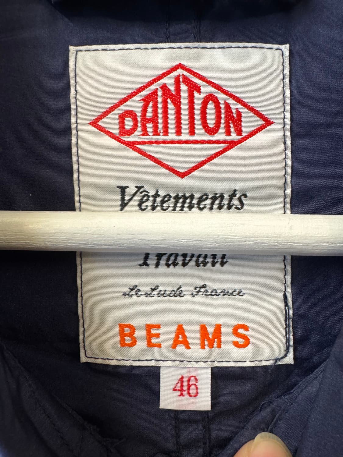 단톤 빔즈 나일론 워크 자켓 네이비 46 상품이미지3