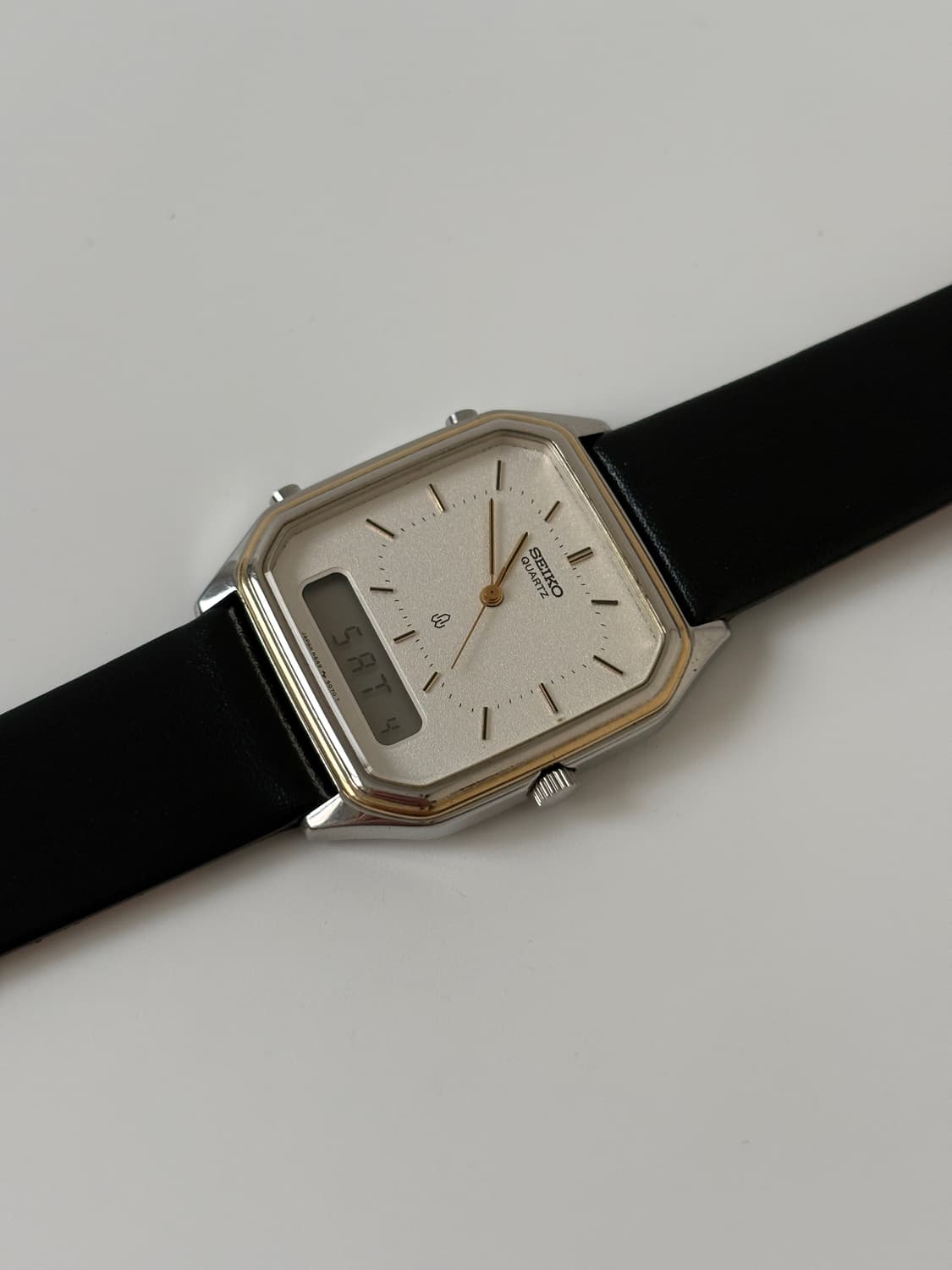 1980s Texture Dial Square Ana-Digi 상품이미지4