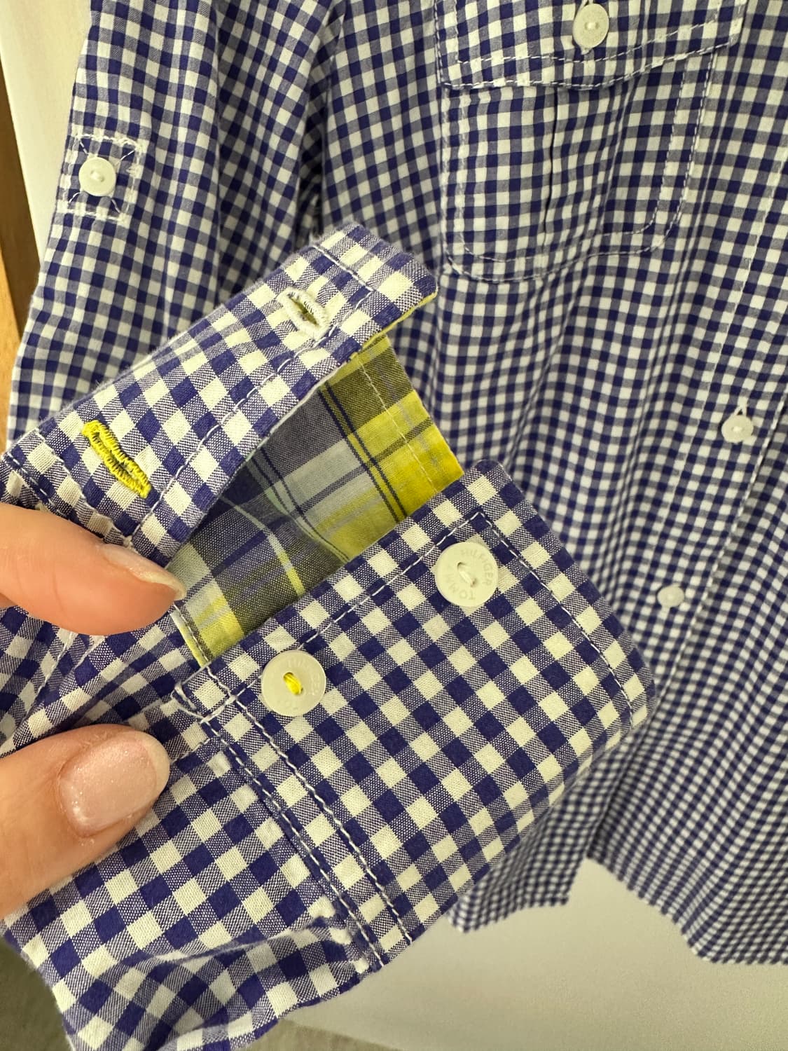 타미힐피거 체크 셔츠 남방 (사이즈 XS) 상품이미지6