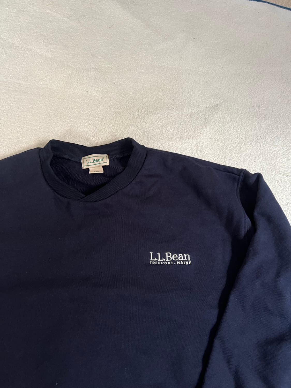 L.L.Bean 엘엘빈 네이비 맨투맨 브이넥 L 상품이미지2