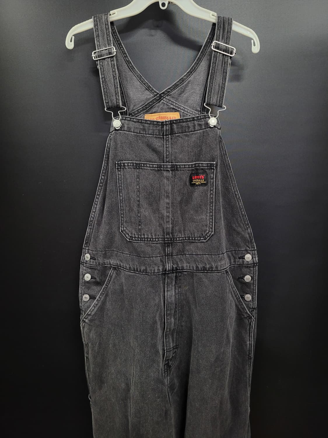 리바이스 빈티지 흑청 와이드 데님 오버롤 점프슈트 상품이미지10