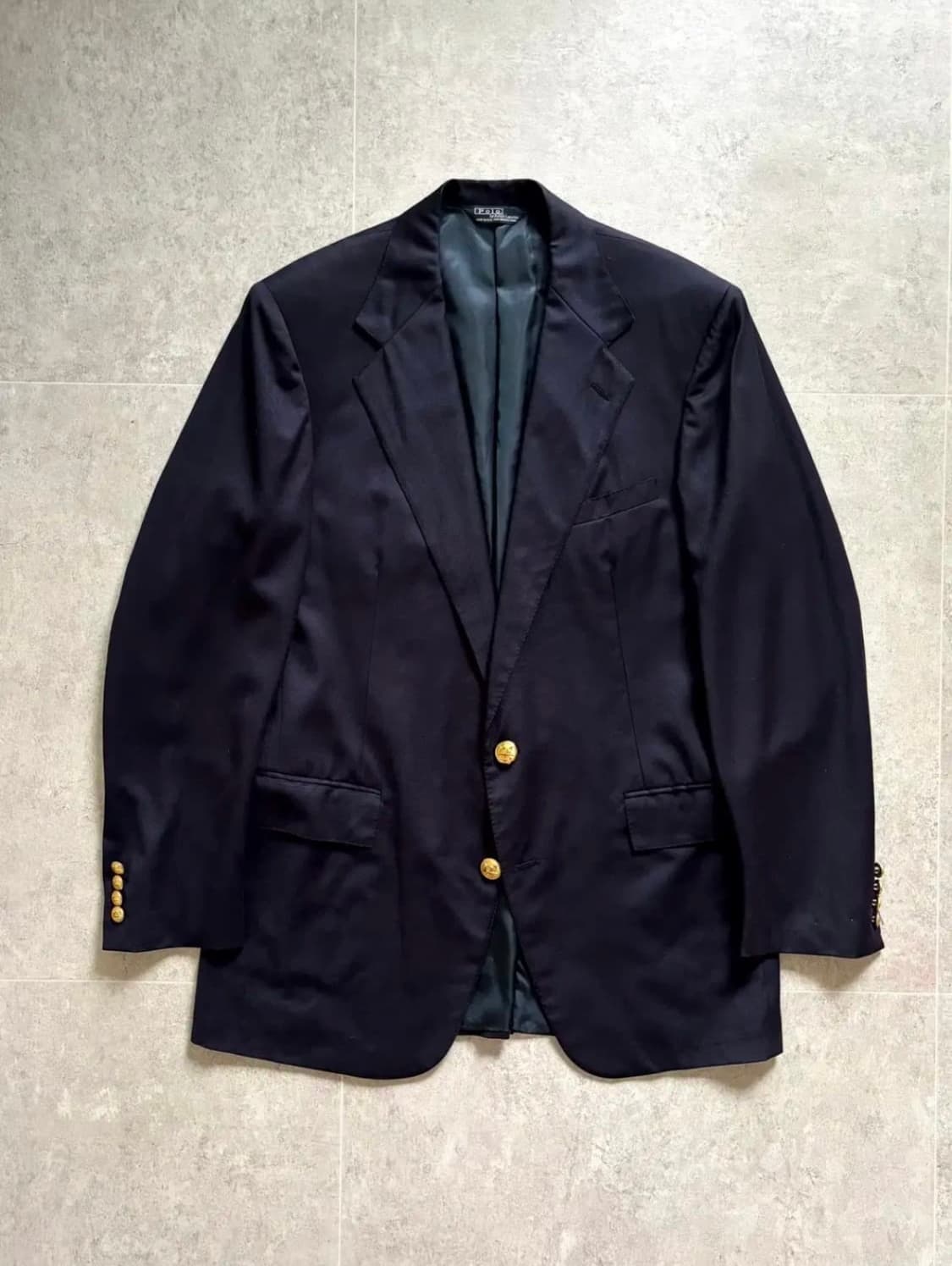 90‘s 폴로 랄프로렌 금장 블레이져 100-103 Made in USA 상품이미지1