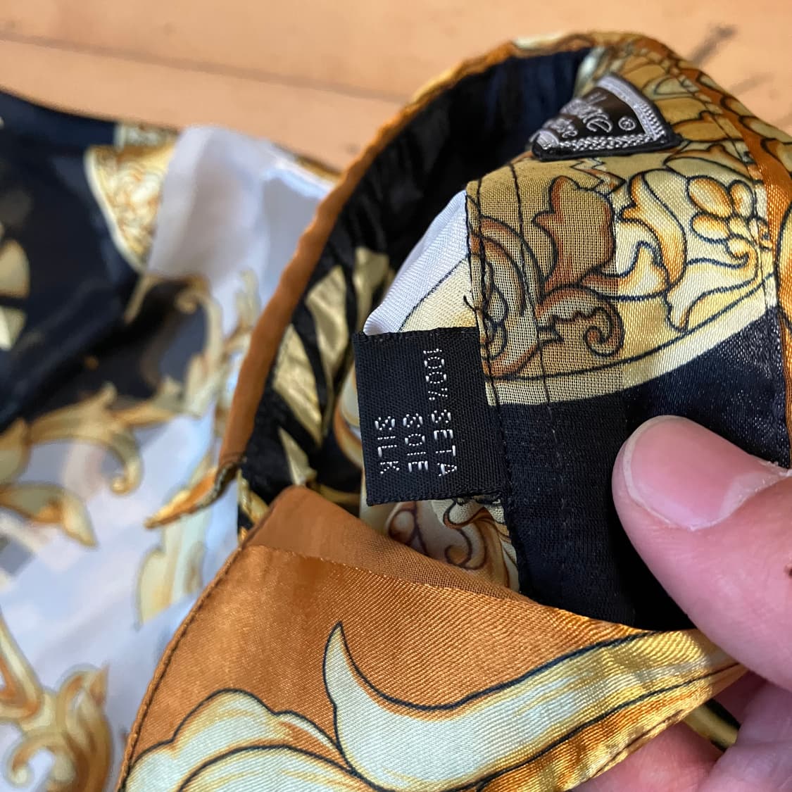 Gianni Versace 베르사체 시스루 골드 바로크 패턴 셔츠 105 상품이미지6