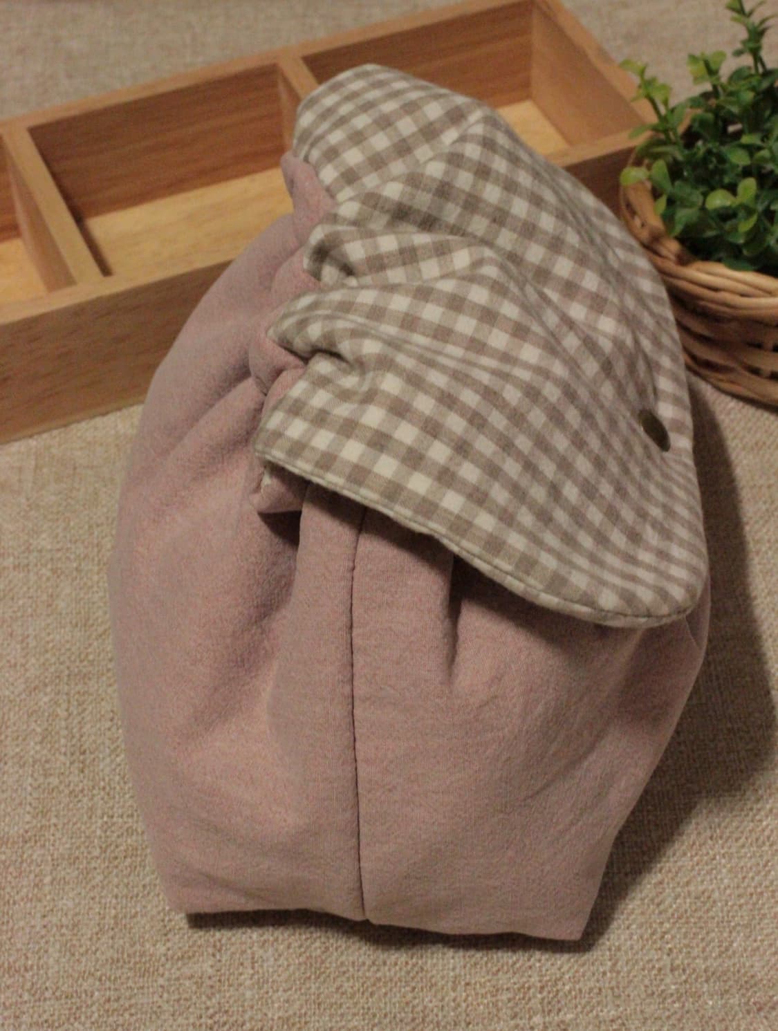 핸드메이드 핑크 밴딩 파우치 상품이미지4