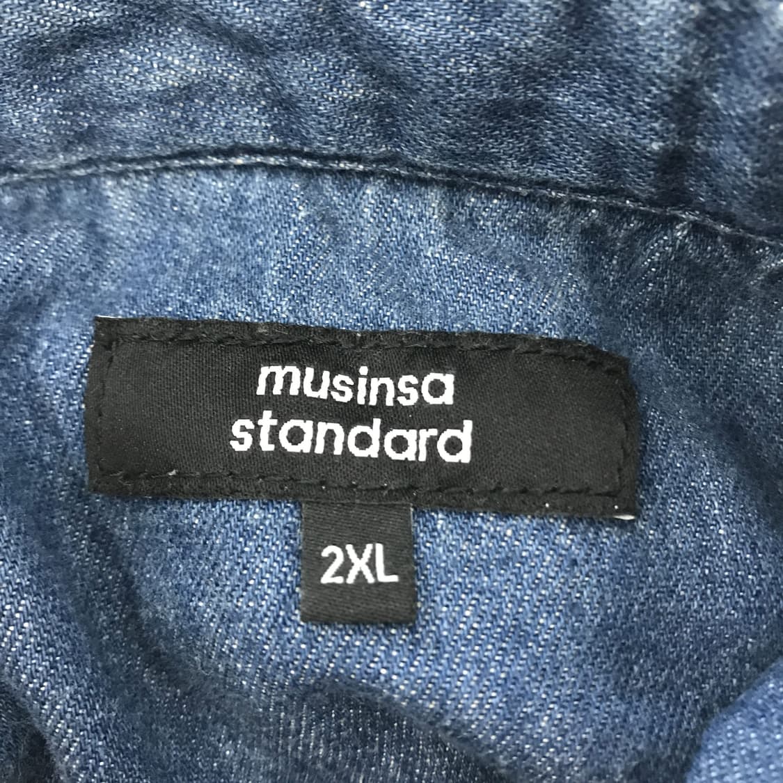 무신사스탠다드 릴렉스드 데님셔츠 미디엄인디고 [2XL] 상품이미지5
