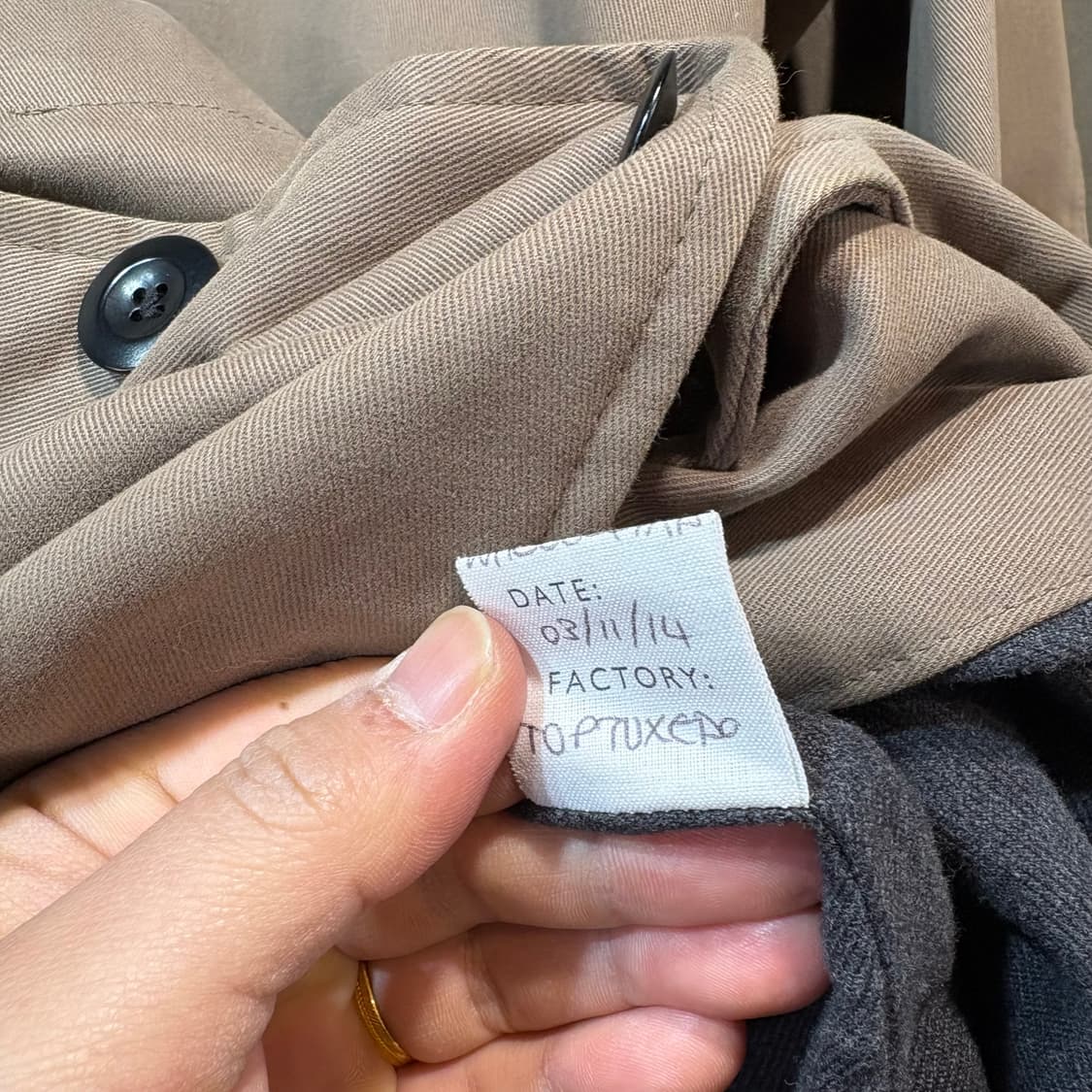 [S] Margaret Howell 마가렛 호웰 베이지 코트 상품이미지9