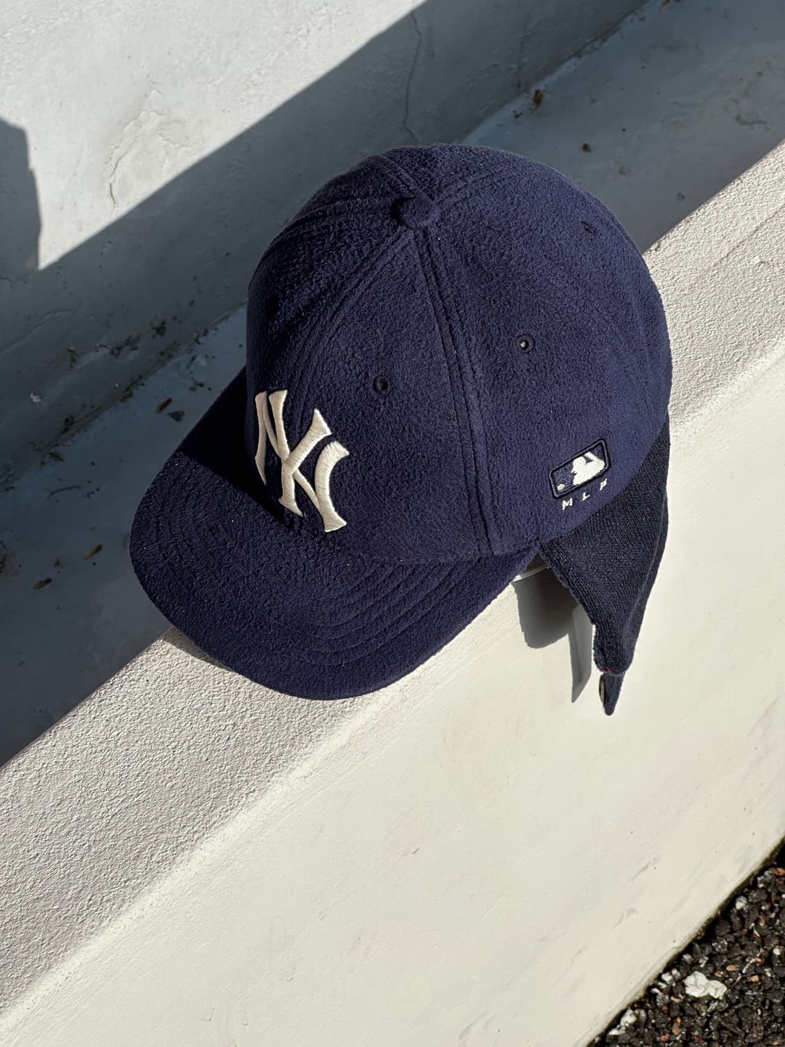 [F] MLB 엠엘비 뉴욕 양키스 네이비 플리스 트래퍼 볼캡 모자 상품이미지2