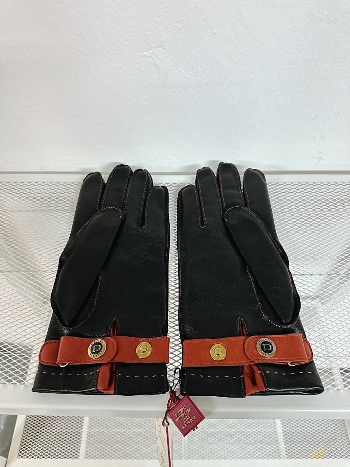 (정품/새상품) 덴츠 남성 브라운 양가죽 울 캐시미어 장갑 상품이미지1