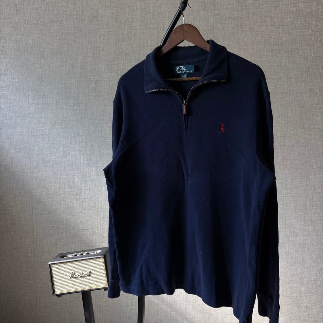 폴로 랄프로렌 네이비 반집업 니트 L 상품이미지4