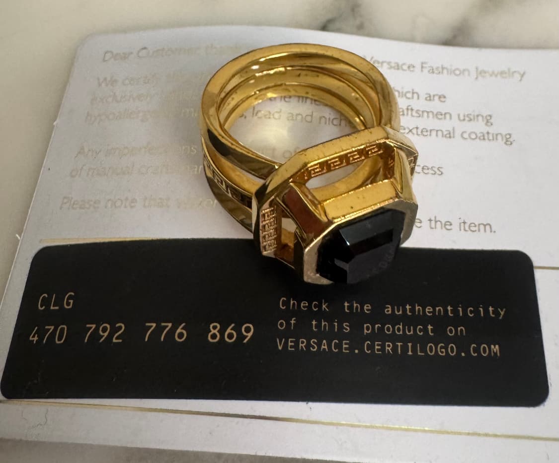 versace   natural jewel gold  ring 상품이미지2