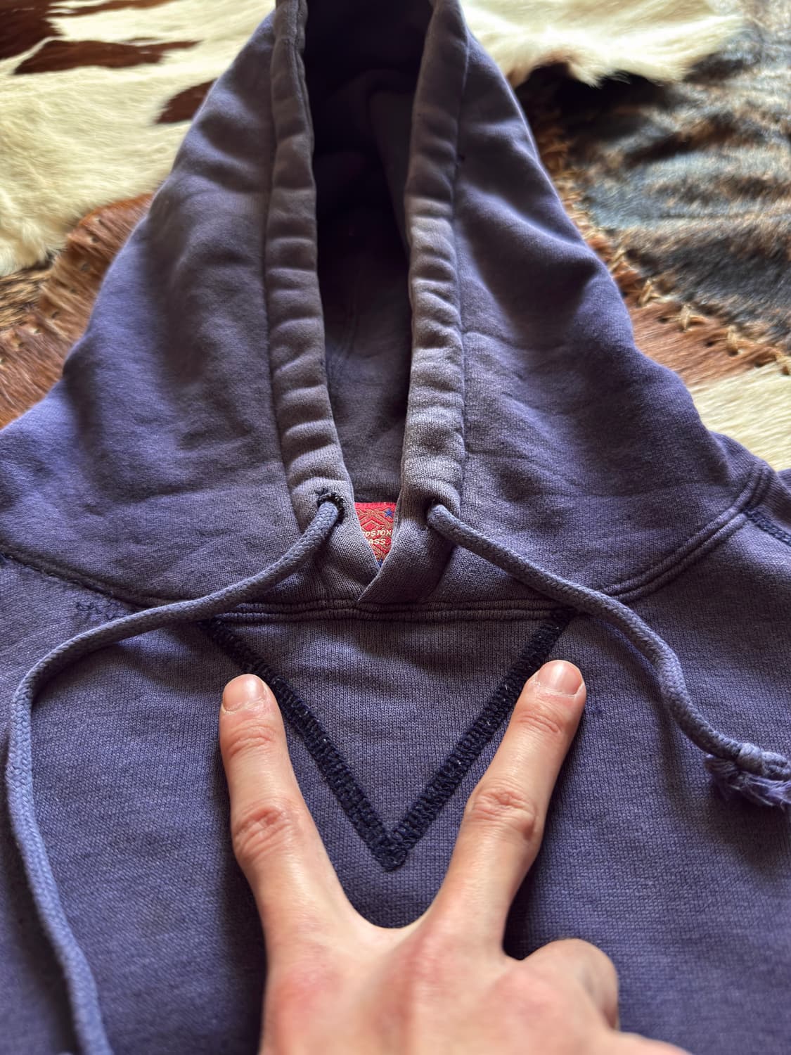 90s Converse All star Sunfaded Hoodie 상품이미지5