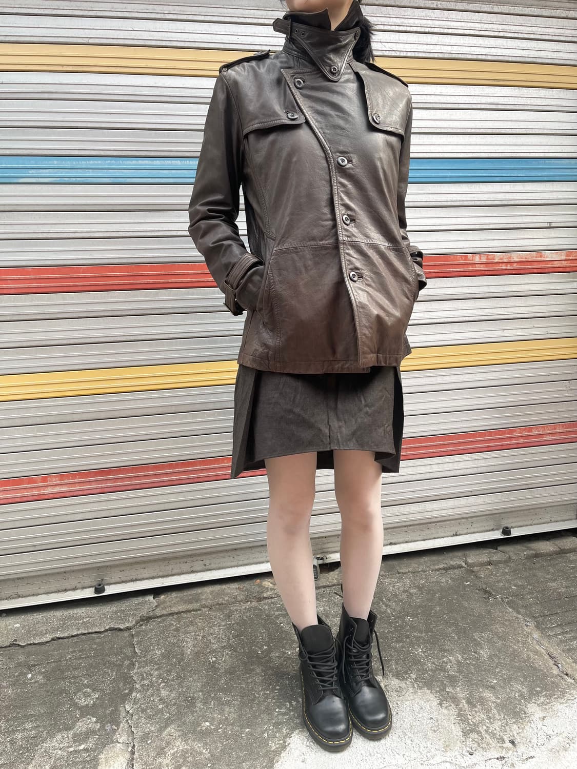 테테 옴므 라이더 램스킨 레더 재킷  상품이미지4