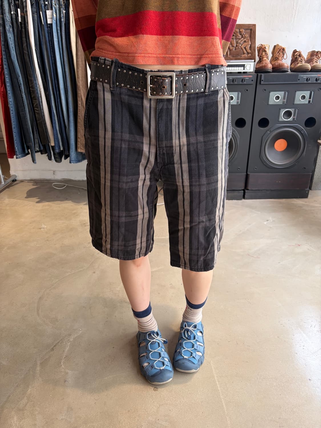 32) Levi's 리벳 톤온톤 체크 쇼츠 상품이미지2