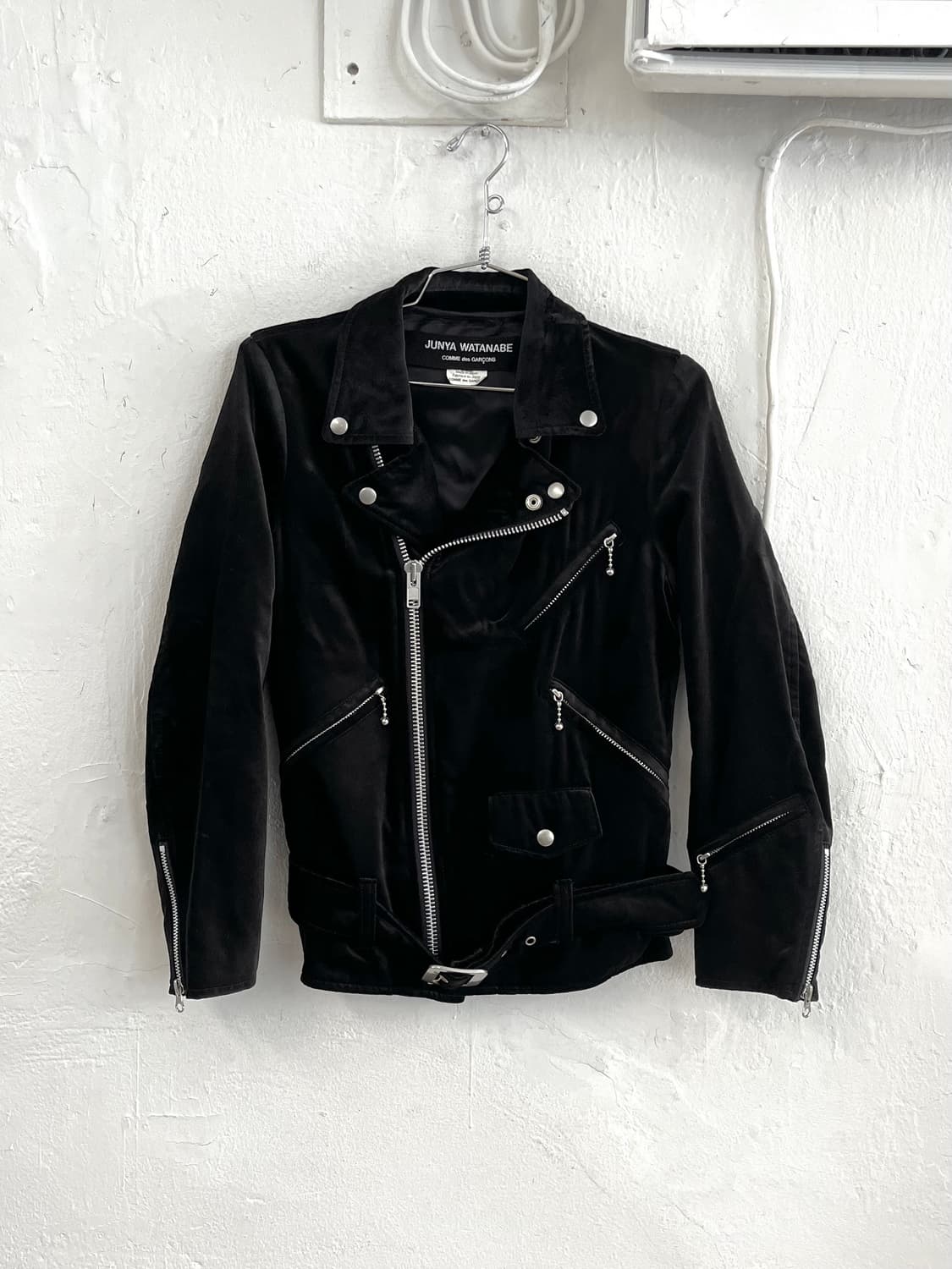 준야와타나베 2012SS 벨루어 라이더 자켓 상품이미지2