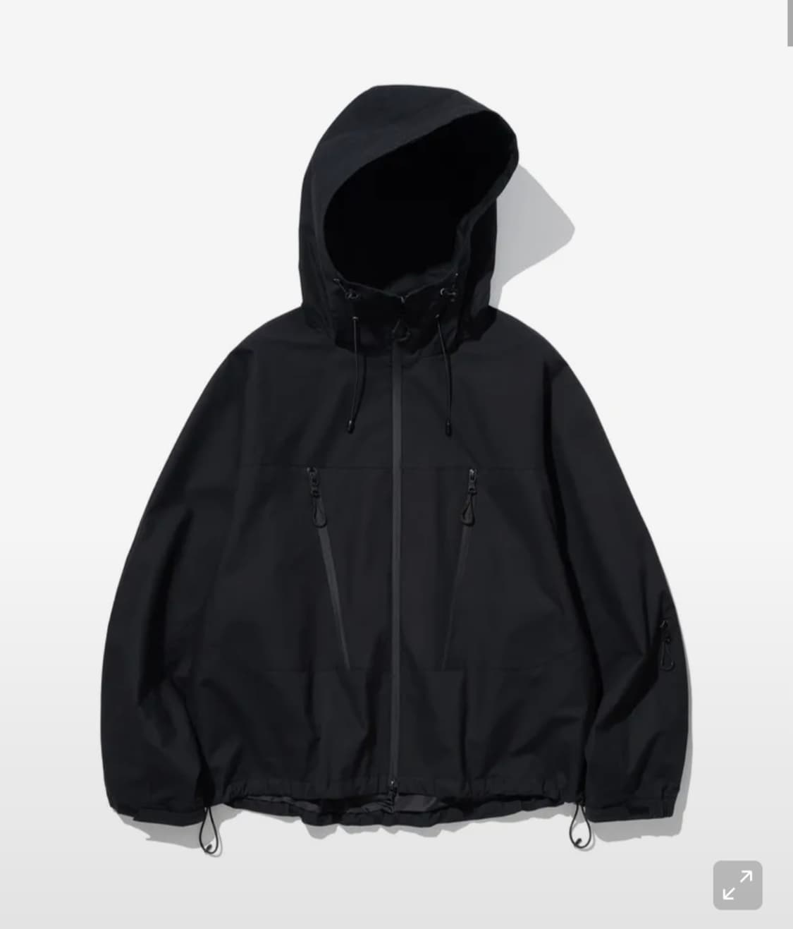 새상품급) 유니폼브릿지 zip wp 후드 바람막이 블랙 L 상품이미지1