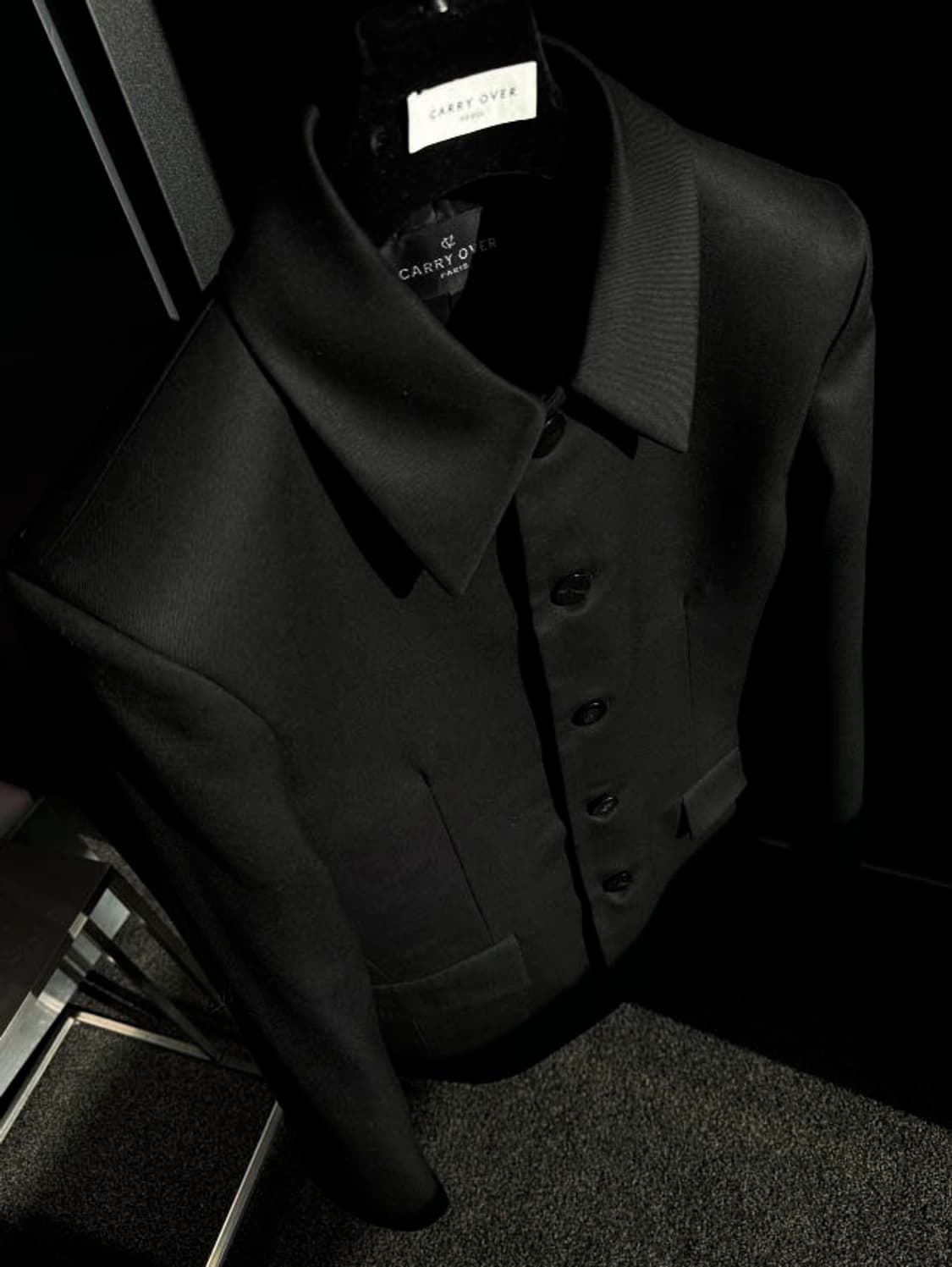 carry/싱글 5버튼 울 블레이져 상품이미지5