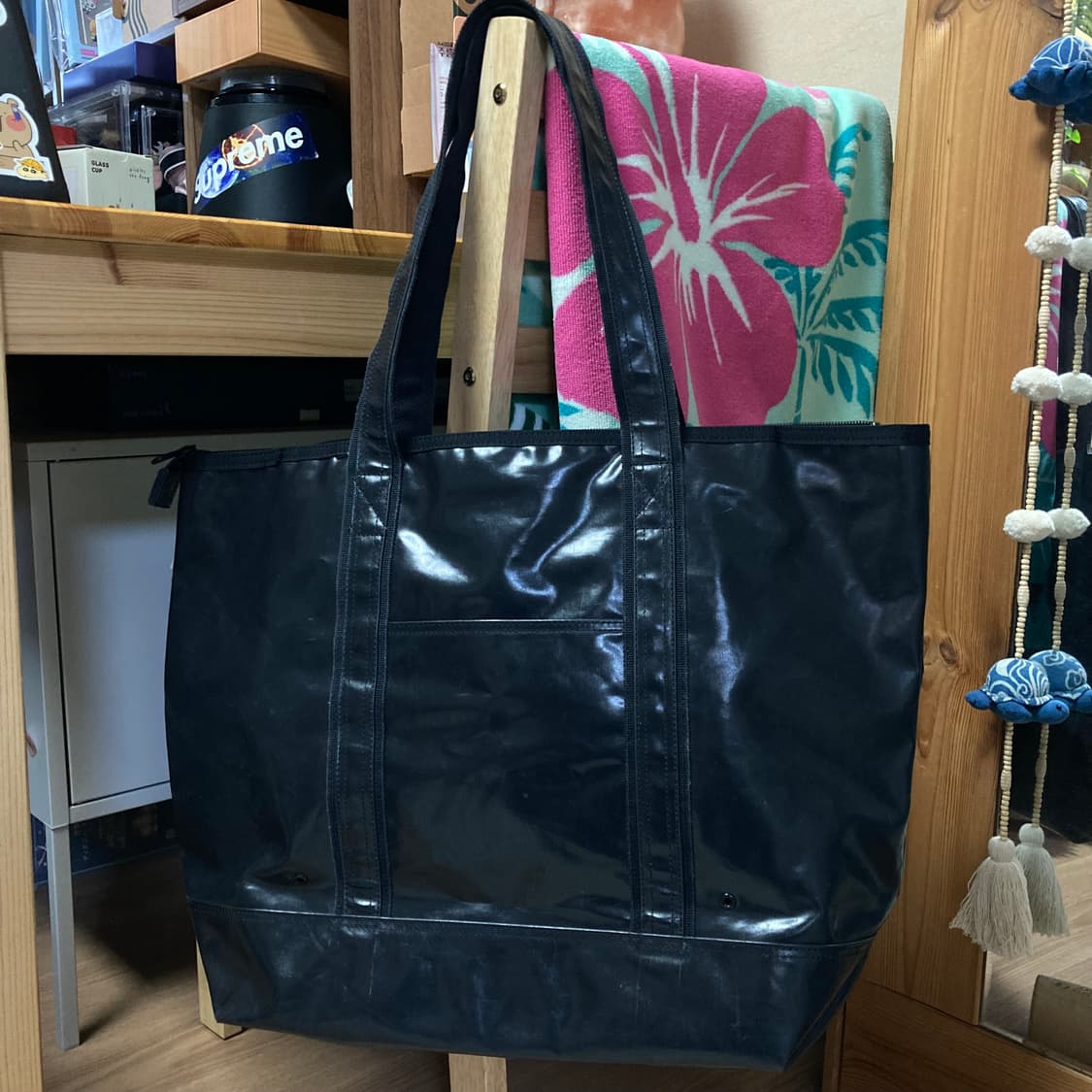 (os) 포터 잼 토트백 블랙 상품이미지5