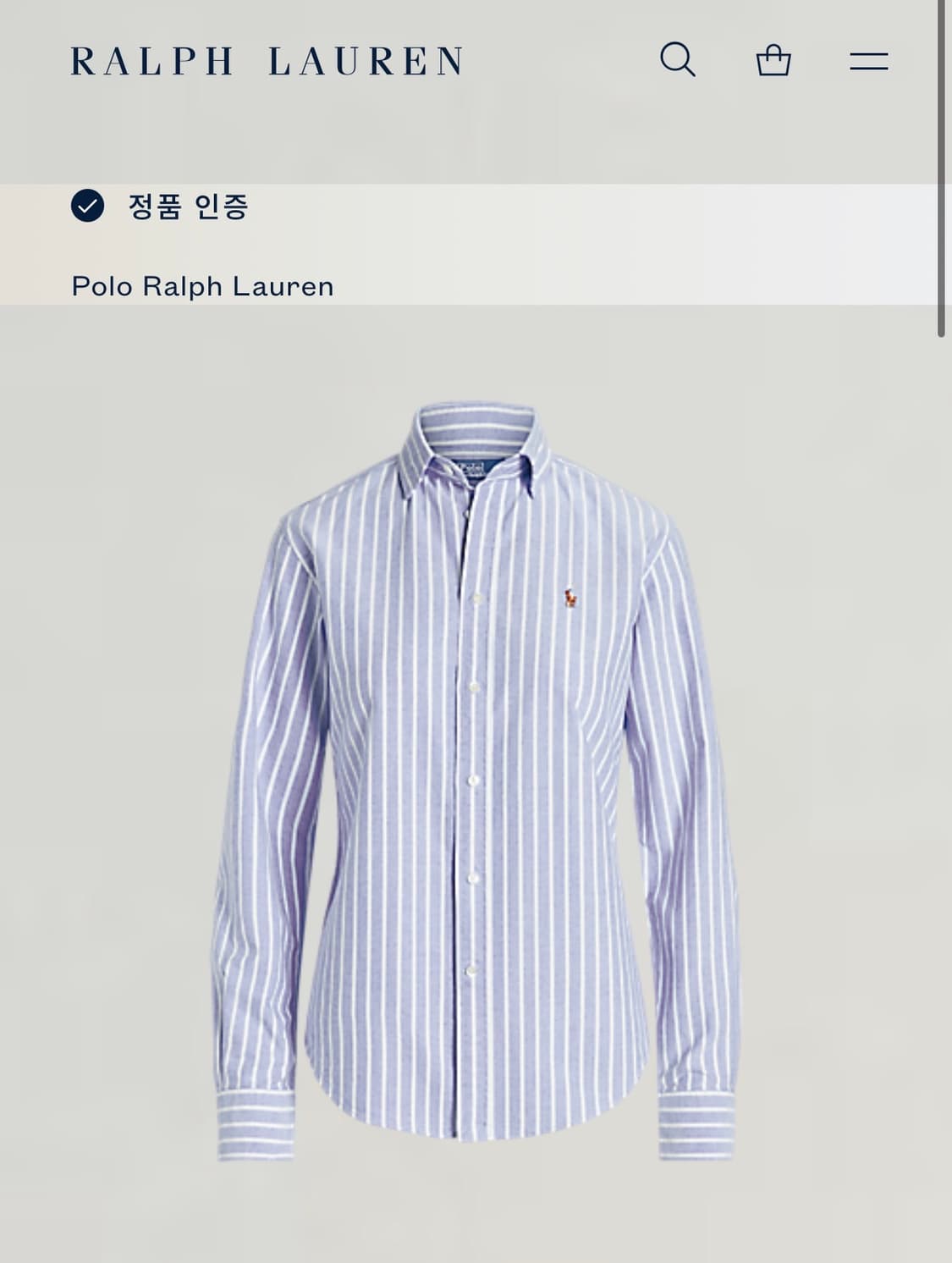 폴로 여성 스트라이프 옥스포드 코튼 셔츠 상품이미지4