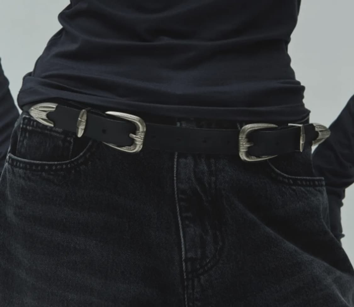 다이애그널 레더 벨트 상품이미지1