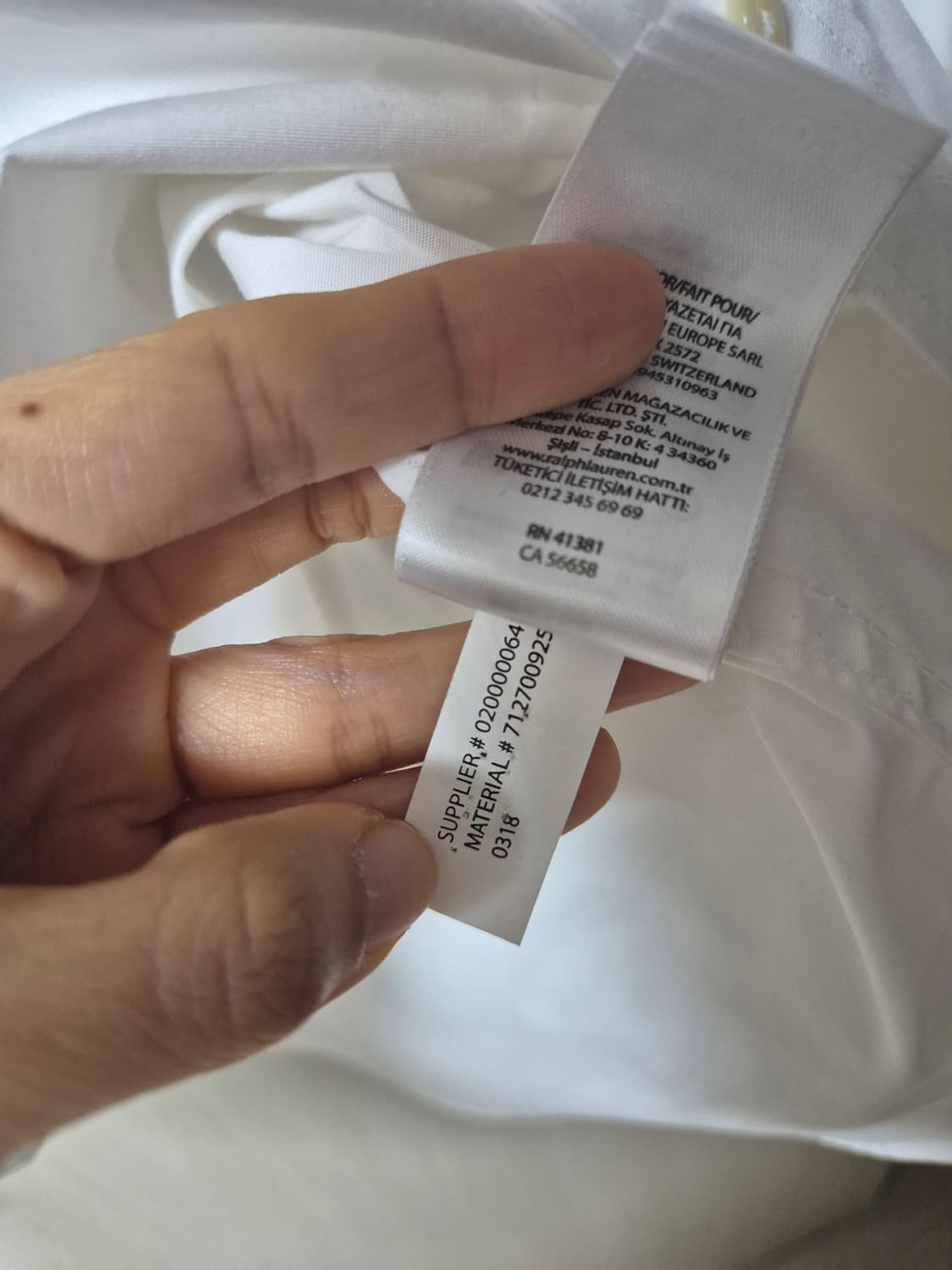 폴로 랄프로렌 이지케어 화이트 셔츠 남방 슬림핏 16 (32/34) 상품이미지6