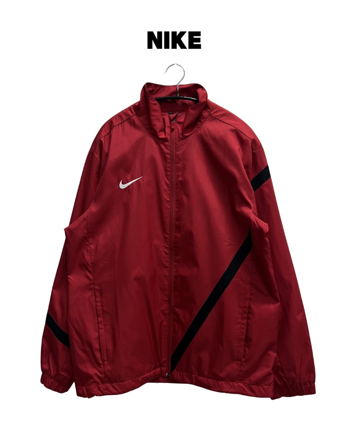 나이키 올드스쿨 바람막이 자켓 레드/블랙 상품이미지1