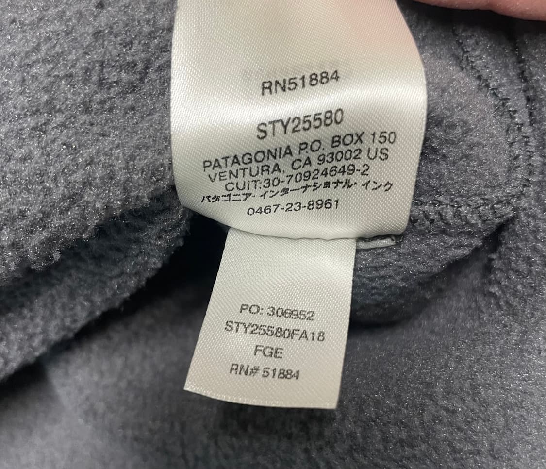 파타고니아 신칠라 포지그레이 남성 XL 라이트웨이트 상품이미지5