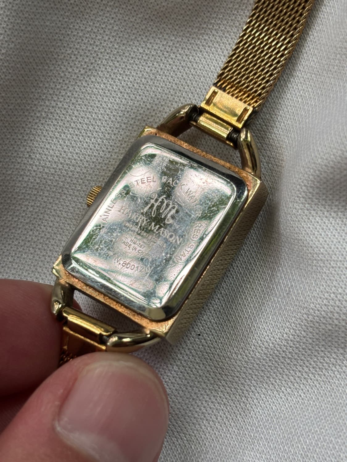 vintage harry mason metal belt watch 상품이미지3