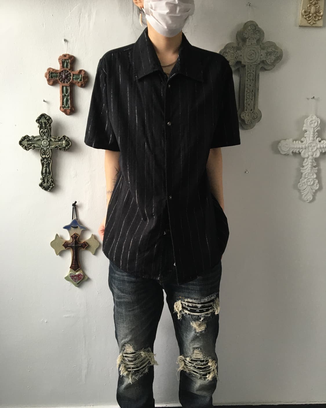 Stripe pattern shirt 상품이미지1