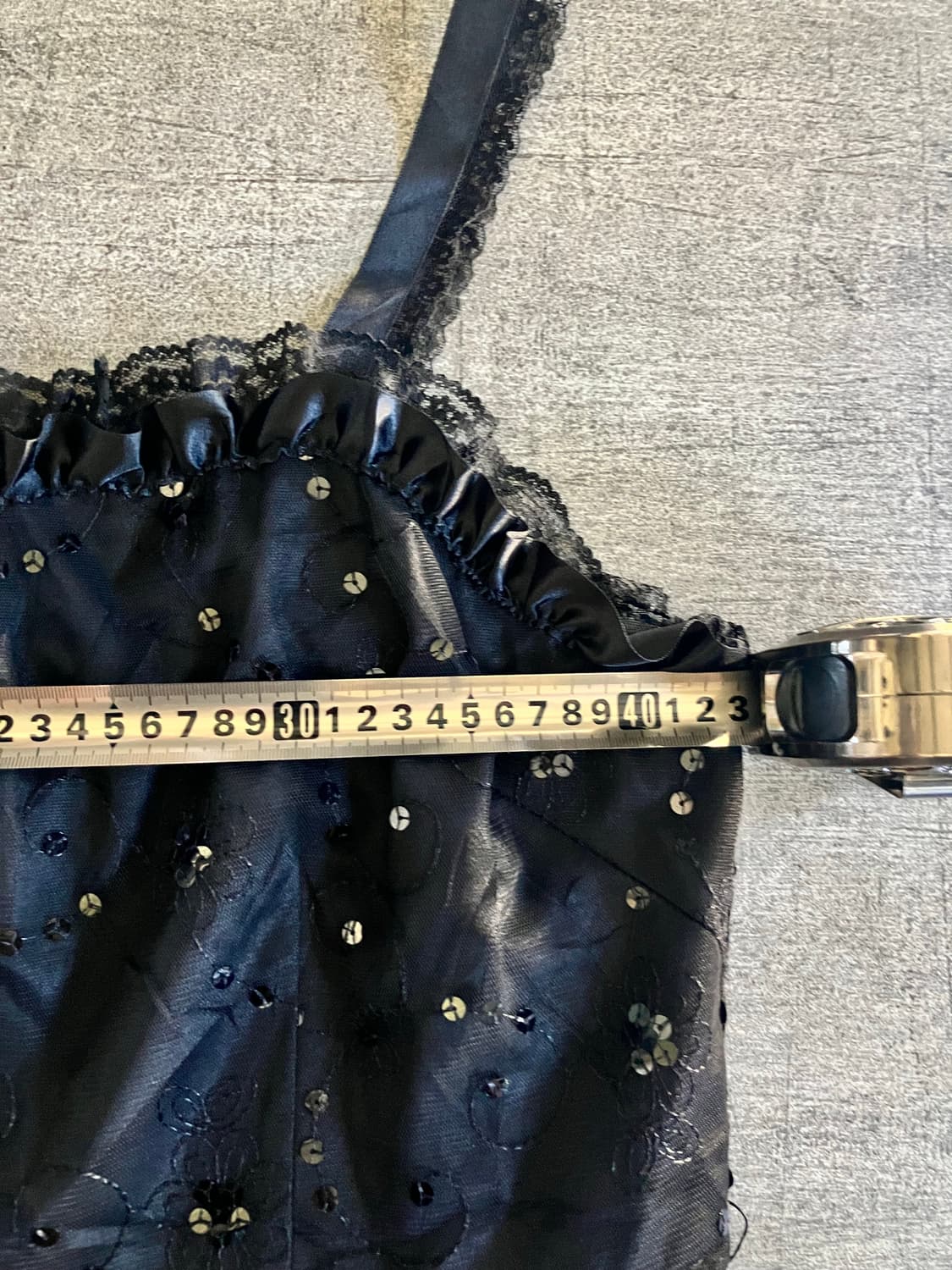 일본빈티지 핀터깔y2k 하구미모리걸 스팽글 슬립원피스 상품이미지2