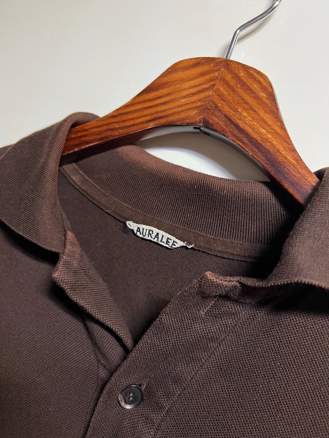 Auralee 오라리 오버핏 반팔카라 셔츠 상품이미지3