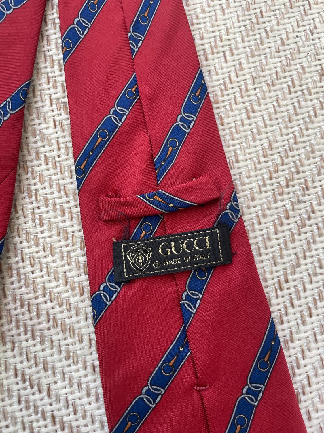 Gucci 구찌 홀스빗 스트라이프 실크 넥타이 상품이미지4