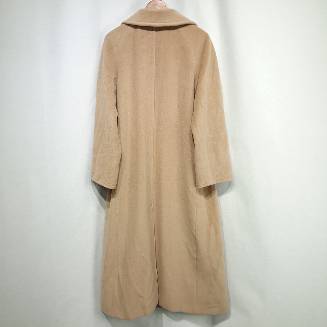 CL284 XL 마렐라 90s 이태리판 울캐시미어 더블 카멜 롱코트 상품이미지9