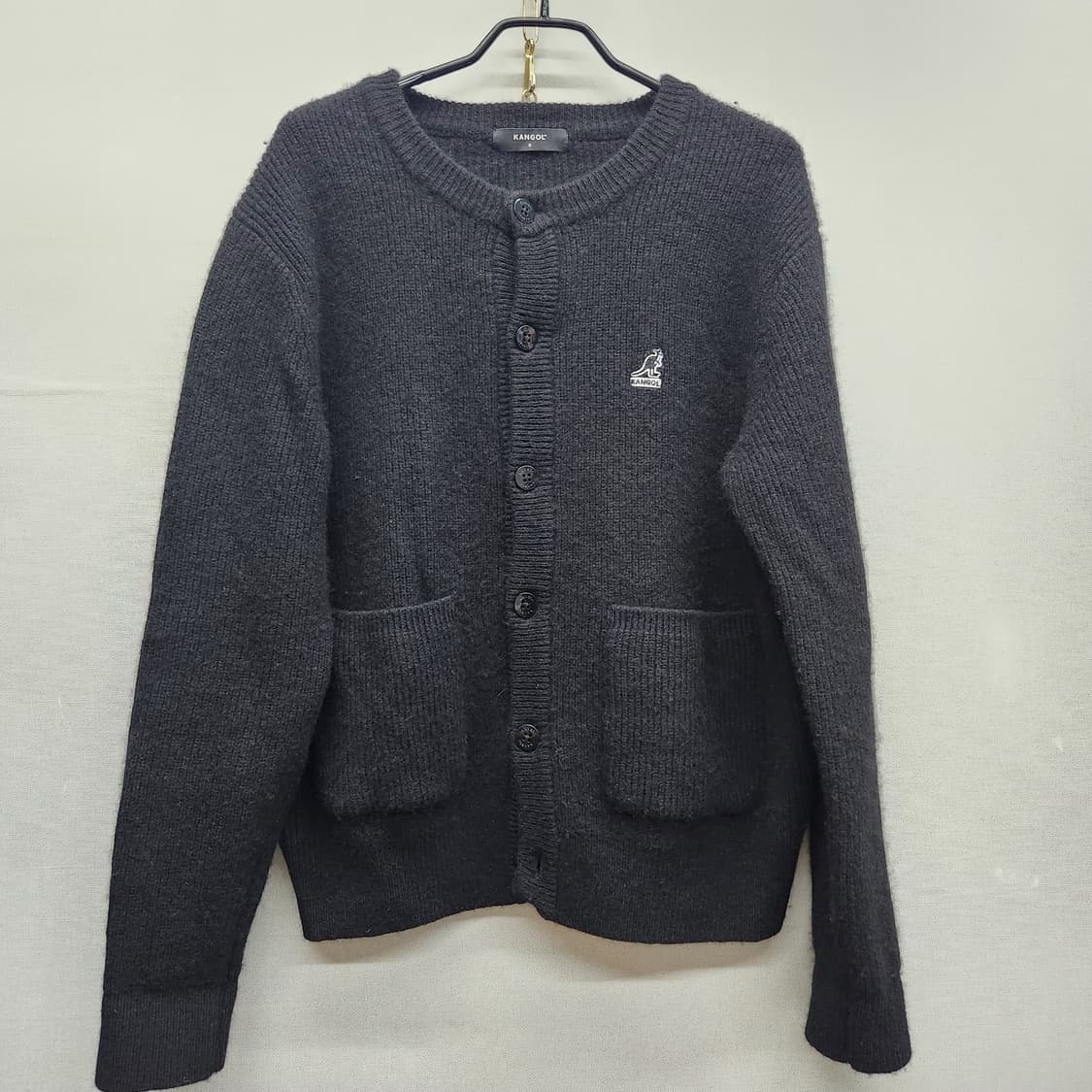 캉골 로고 투포켓 가디건 M 상품이미지1