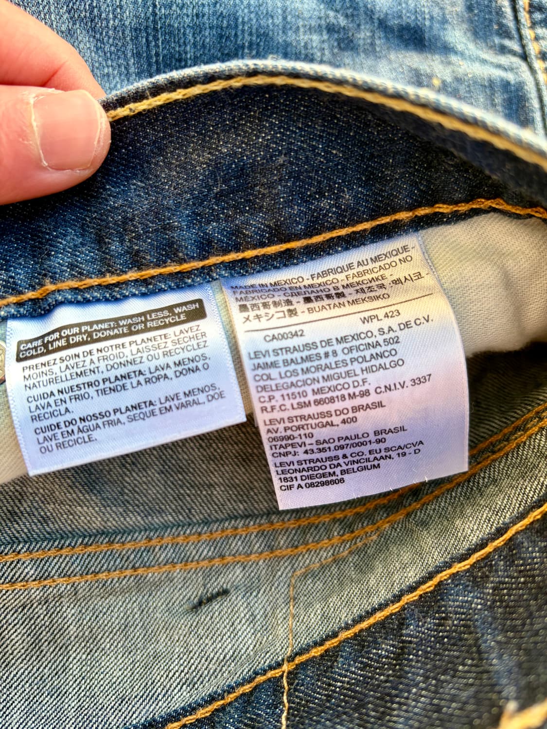 리바이스 505 데님 중청 워싱데님 38/32 상품이미지4