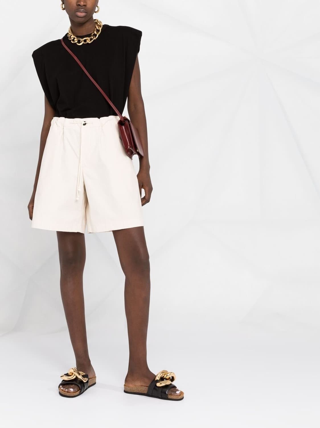 [미착용 새상품] JIL SANDER+ 질샌더 오가닉 코튼 화이트 쇼츠 상품이미지10