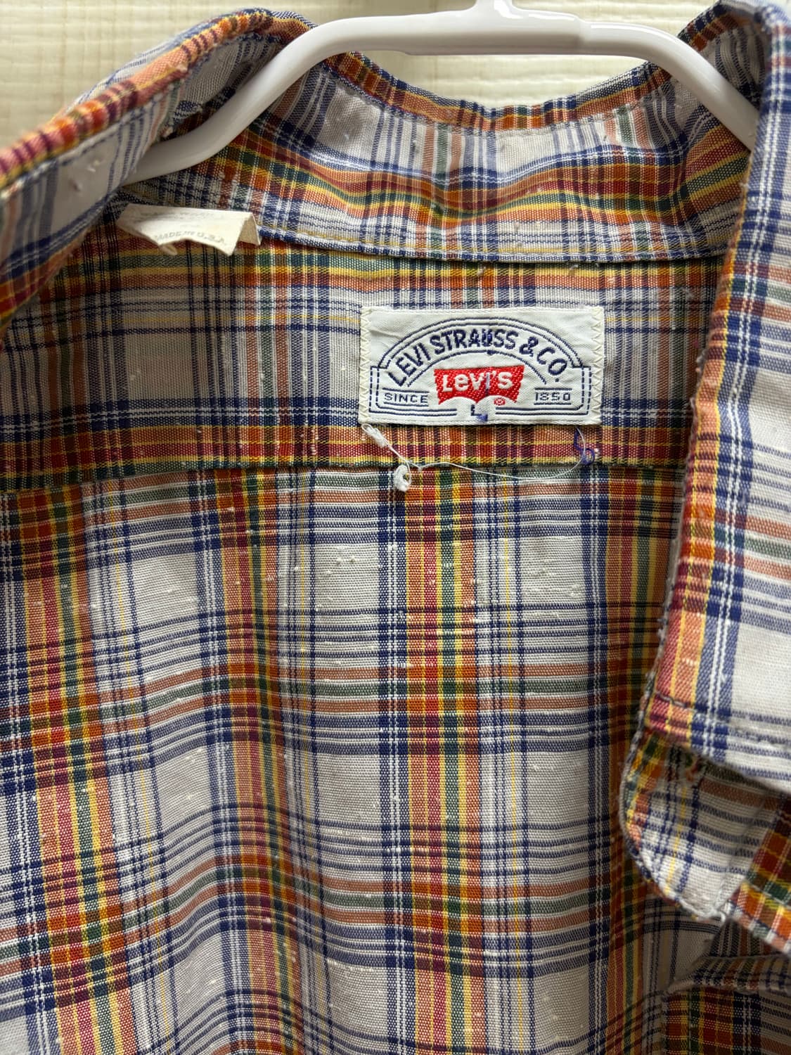 리바이스 빈티지 체크 셔츠 L 상품이미지5