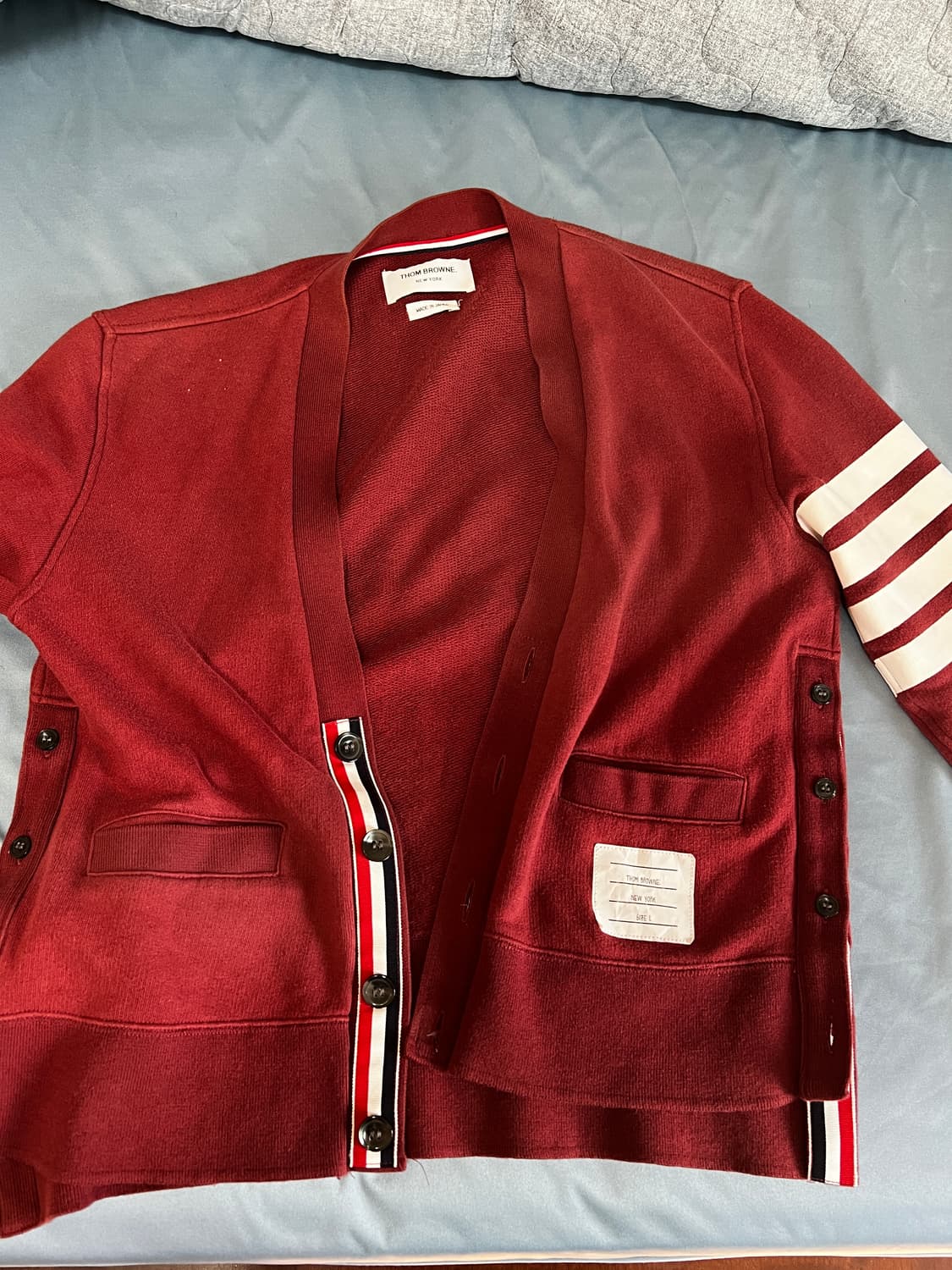 톰브라운 코튼 가디건 상품이미지1