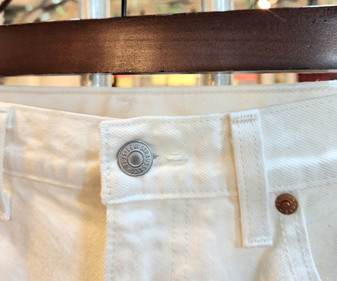 리바이스 프리미엄 흰색 데님 미디 스커트 상품이미지7