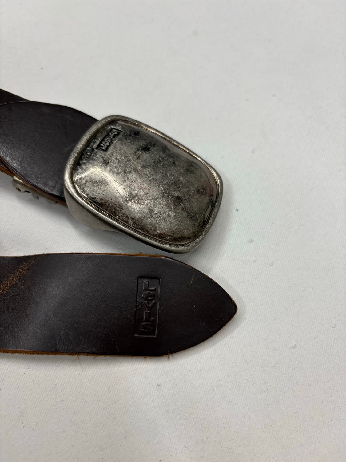 리바이스 웨스턴 빈티지 크롬 메탈 버클 벨트 상품이미지4