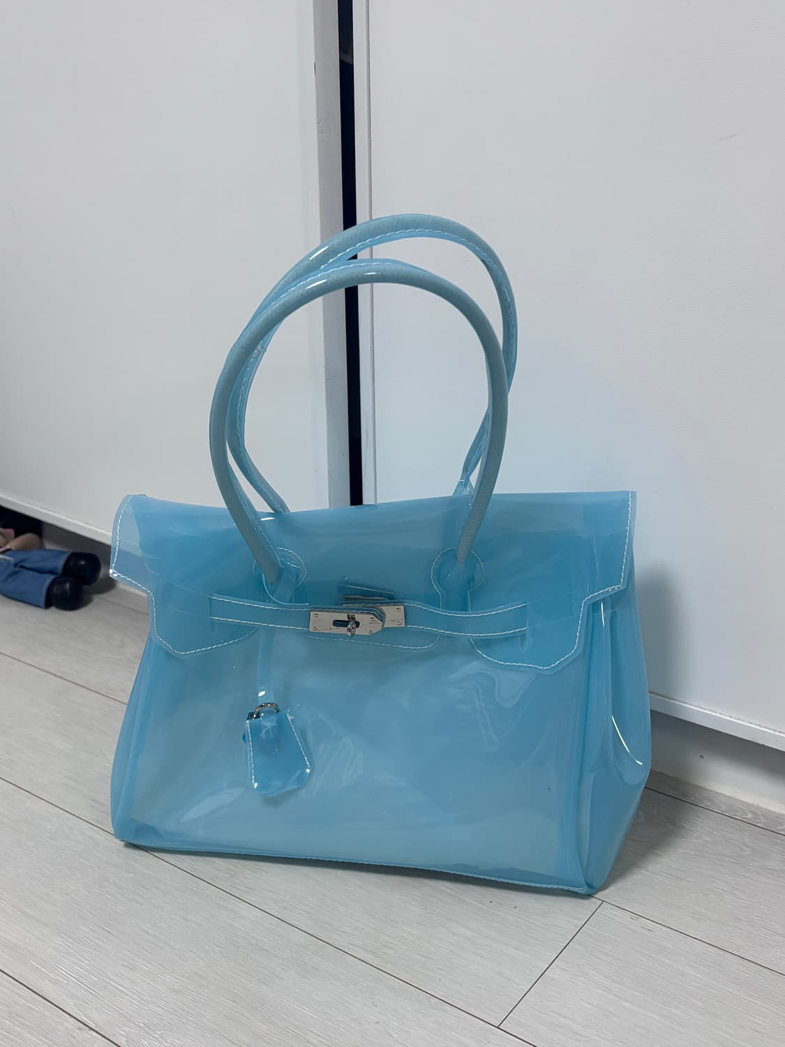 젤리버킨백 pvc 새상품 상품이미지3