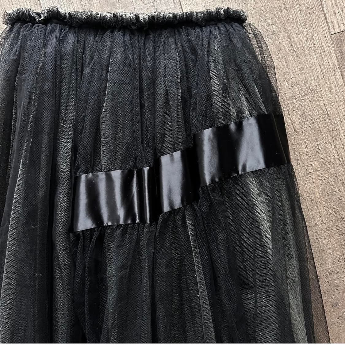 꼼데가르송 새틴 라인 튤 스커트 상품이미지5
