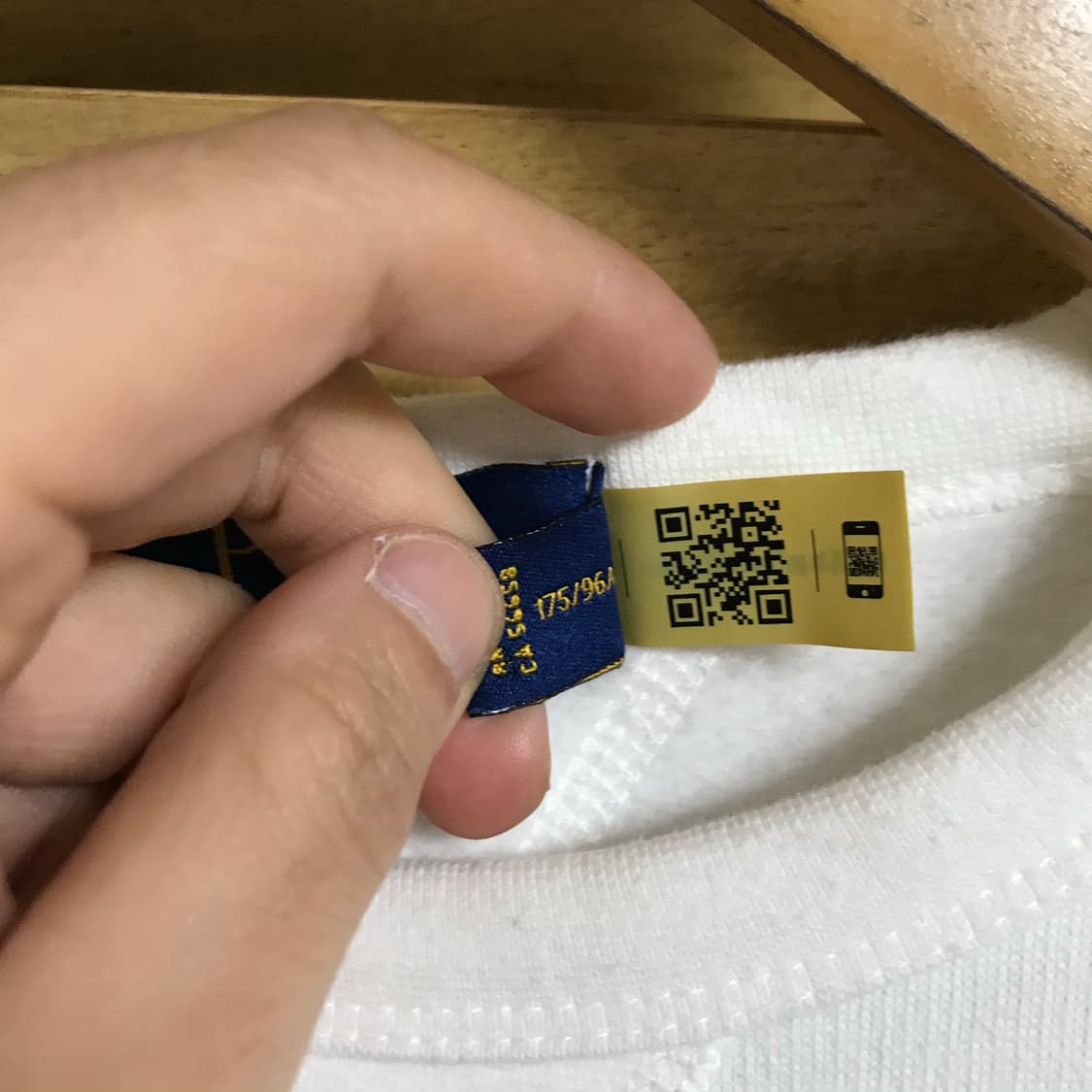 폴로 랄프로렌 신형라인 흰색 라운드 스웻셔츠 상품이미지4