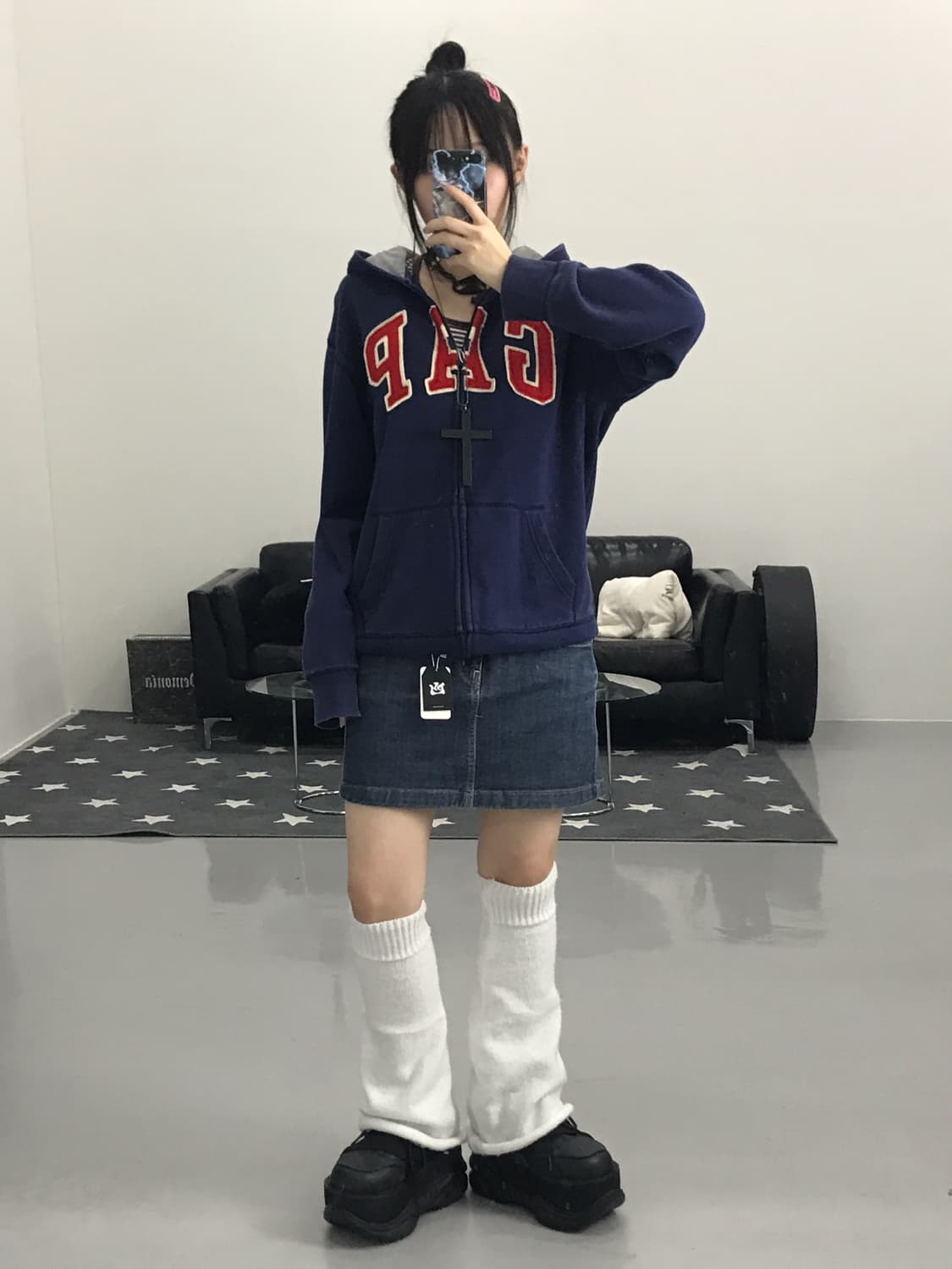 Vintage Denim Mini Skirts 상품이미지4