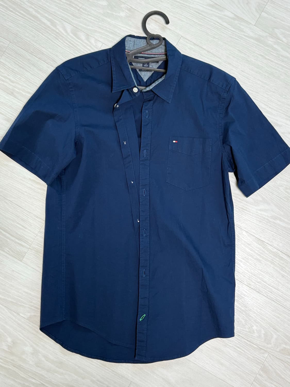 TOMMY HILFIGER 빈티지코튼로고반팔셔츠 L 상품이미지1