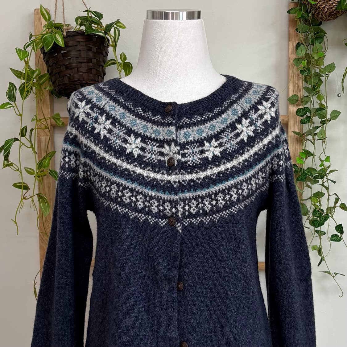 JPN/ 눈꽃가디건 모리걸가디건 모리룩가디건 노르딕가디건 상품이미지2