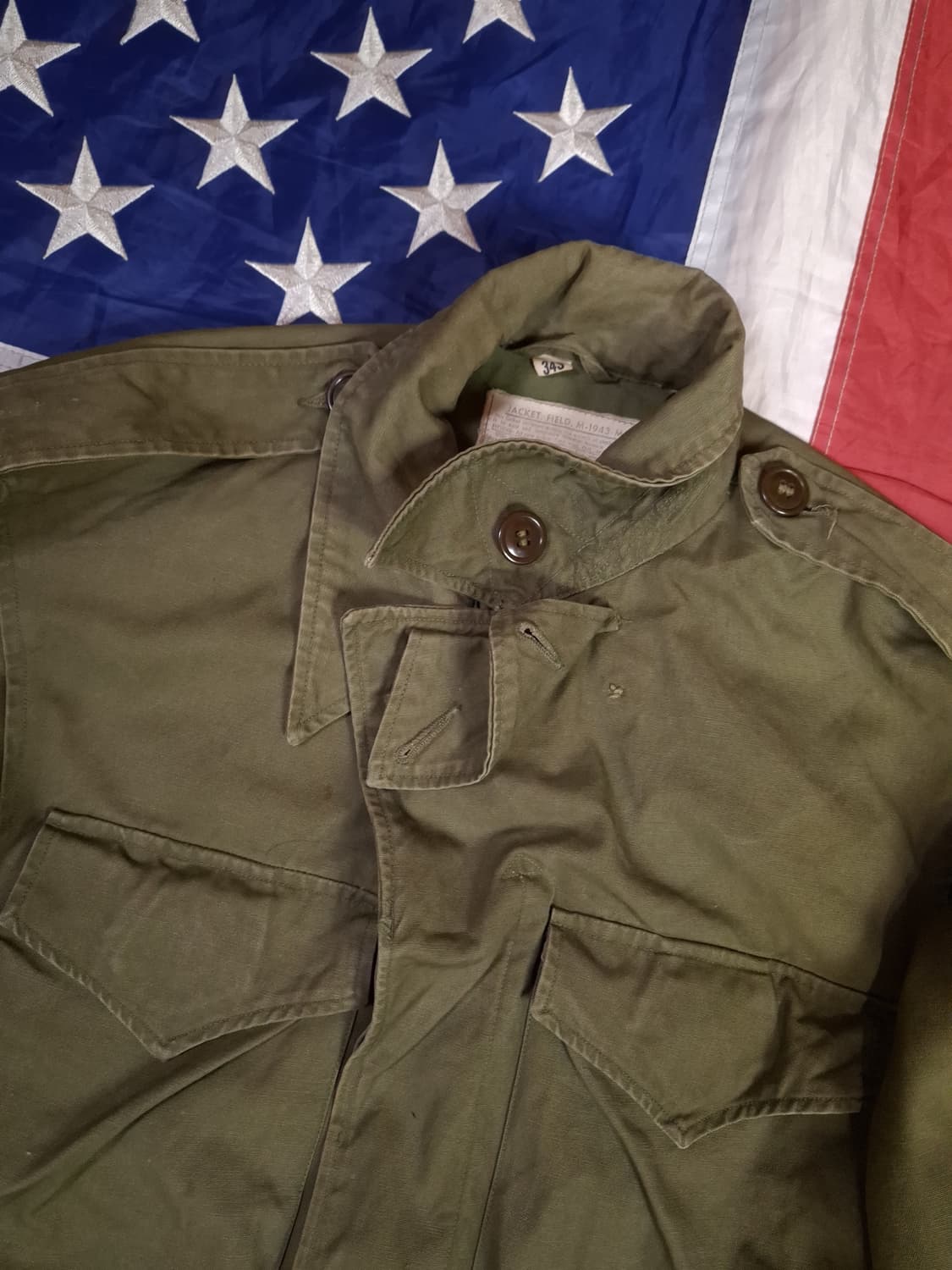 오리지날 WW2 미군 M-43 필드 야상 상품이미지4